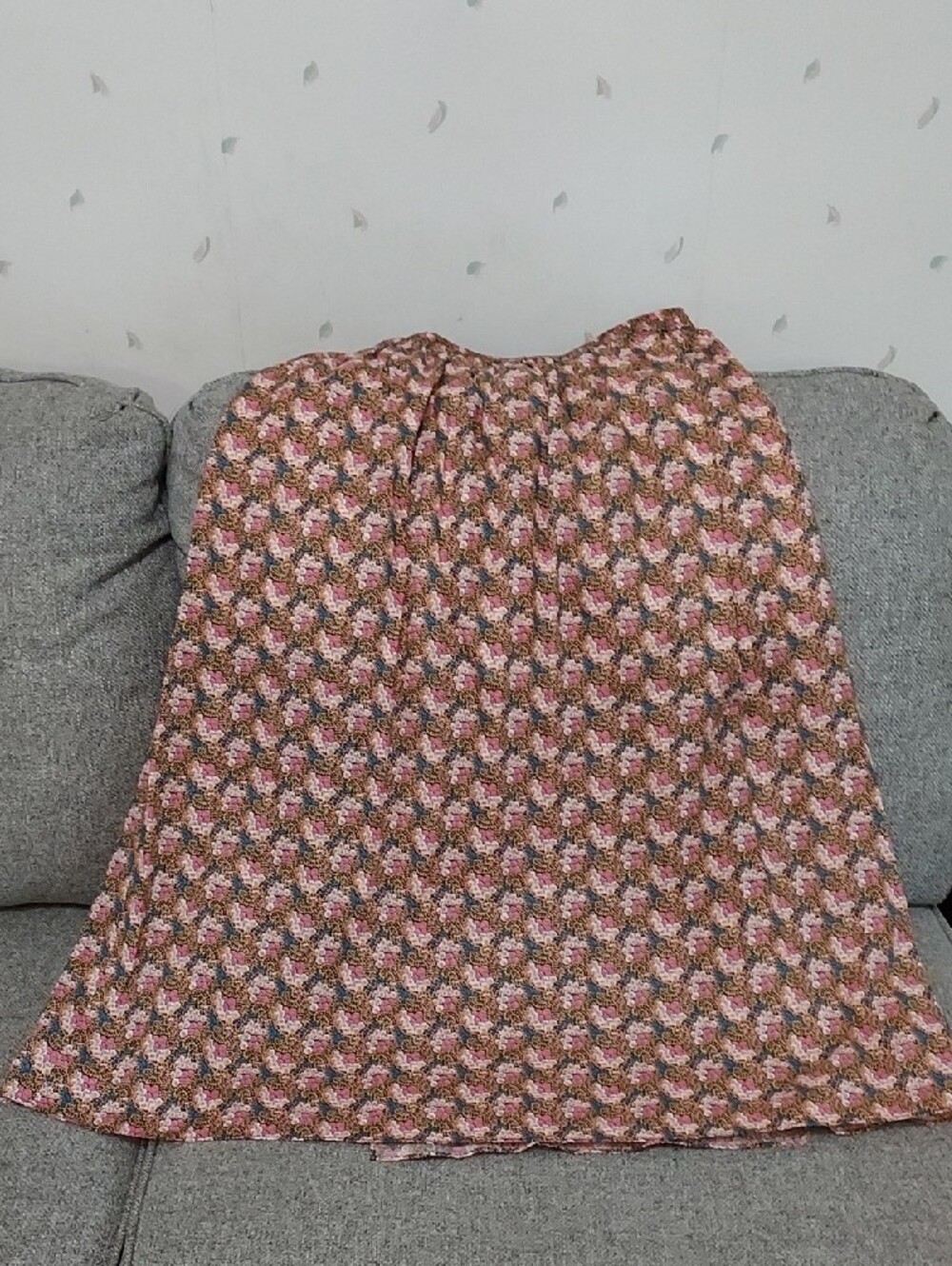 J. Crew Pink Floral Elastic Waist Skirt - Picture 6 of 6